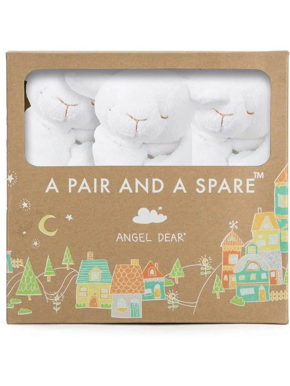 Cozy White Lamb Blankie Set - Pair & Spare for Baby, Soft Plush Comfort